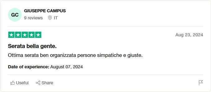 Recensione su Trustpilot di Vitadasingle.net