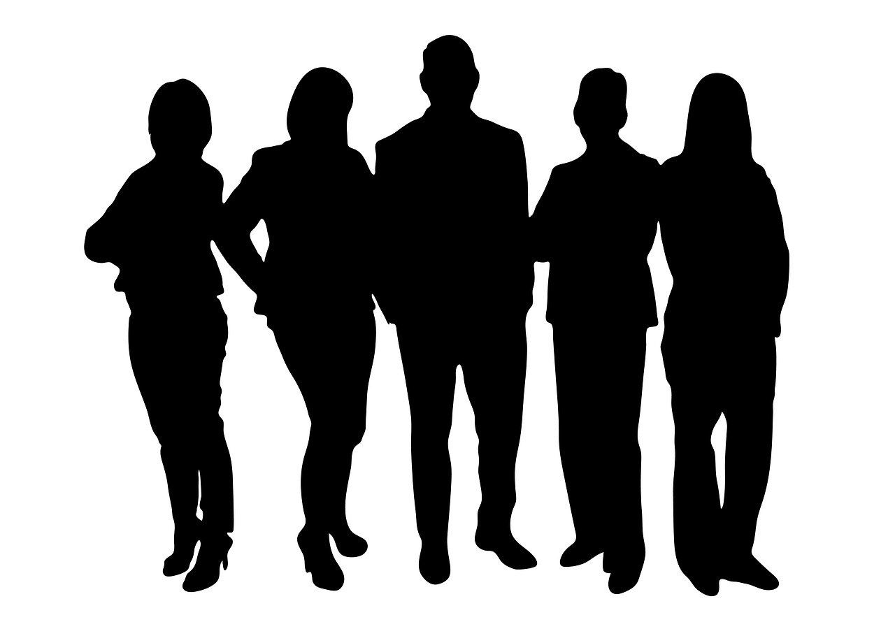 Uomini e donne silhouette