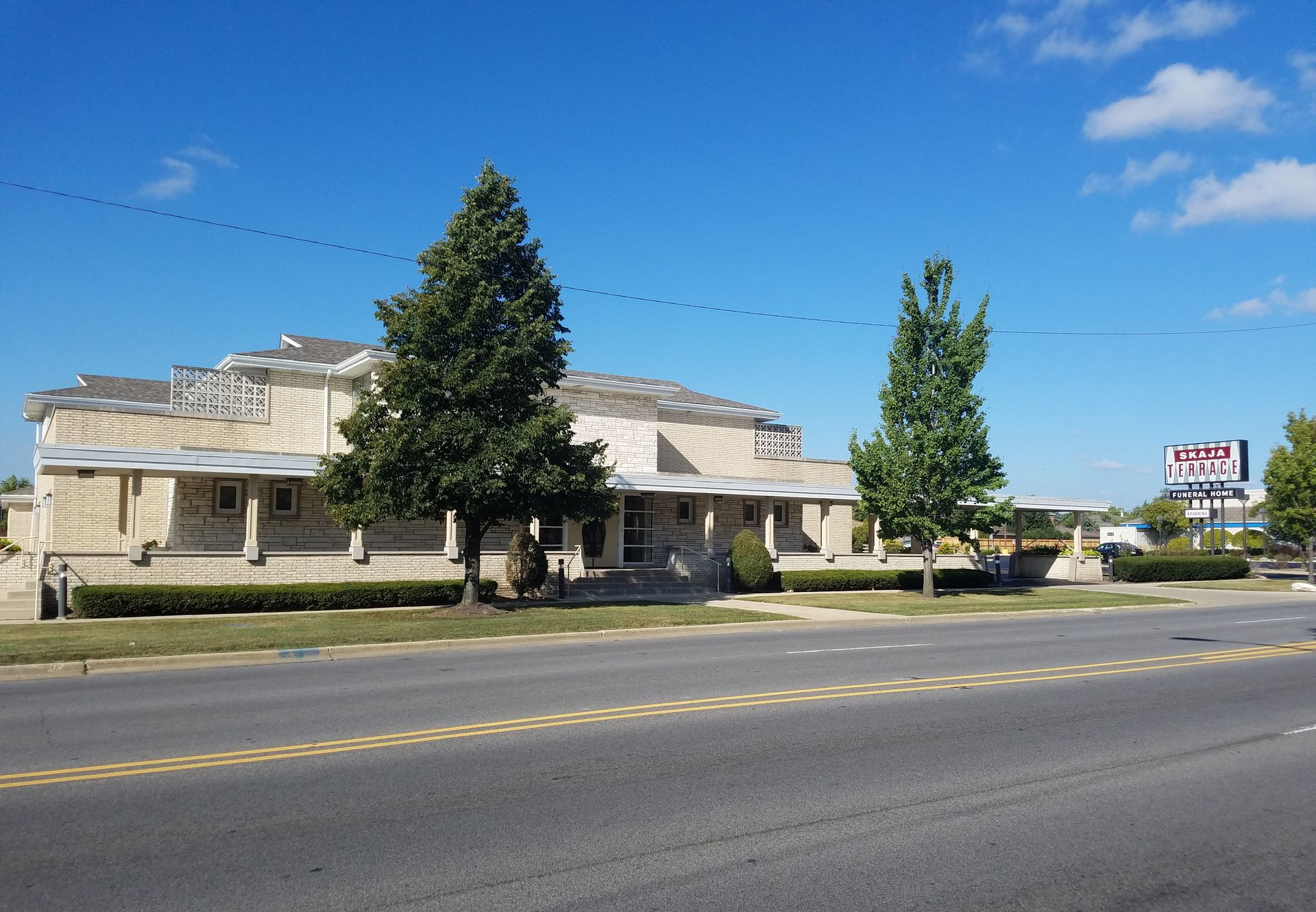 Street view of Skaja Terrace funeral home.