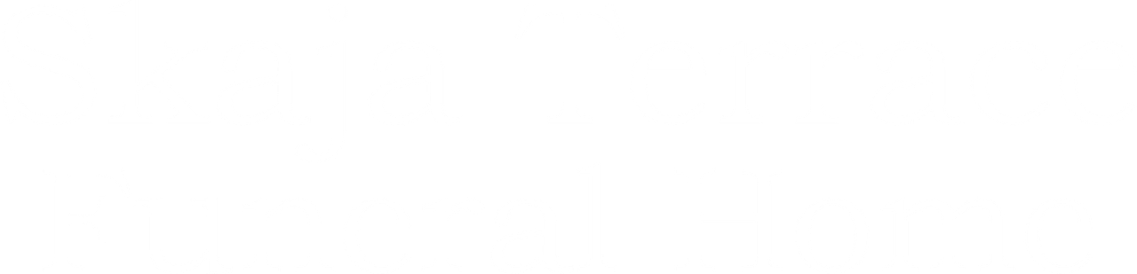 Skaja Terrace Funeral Home, white font.
