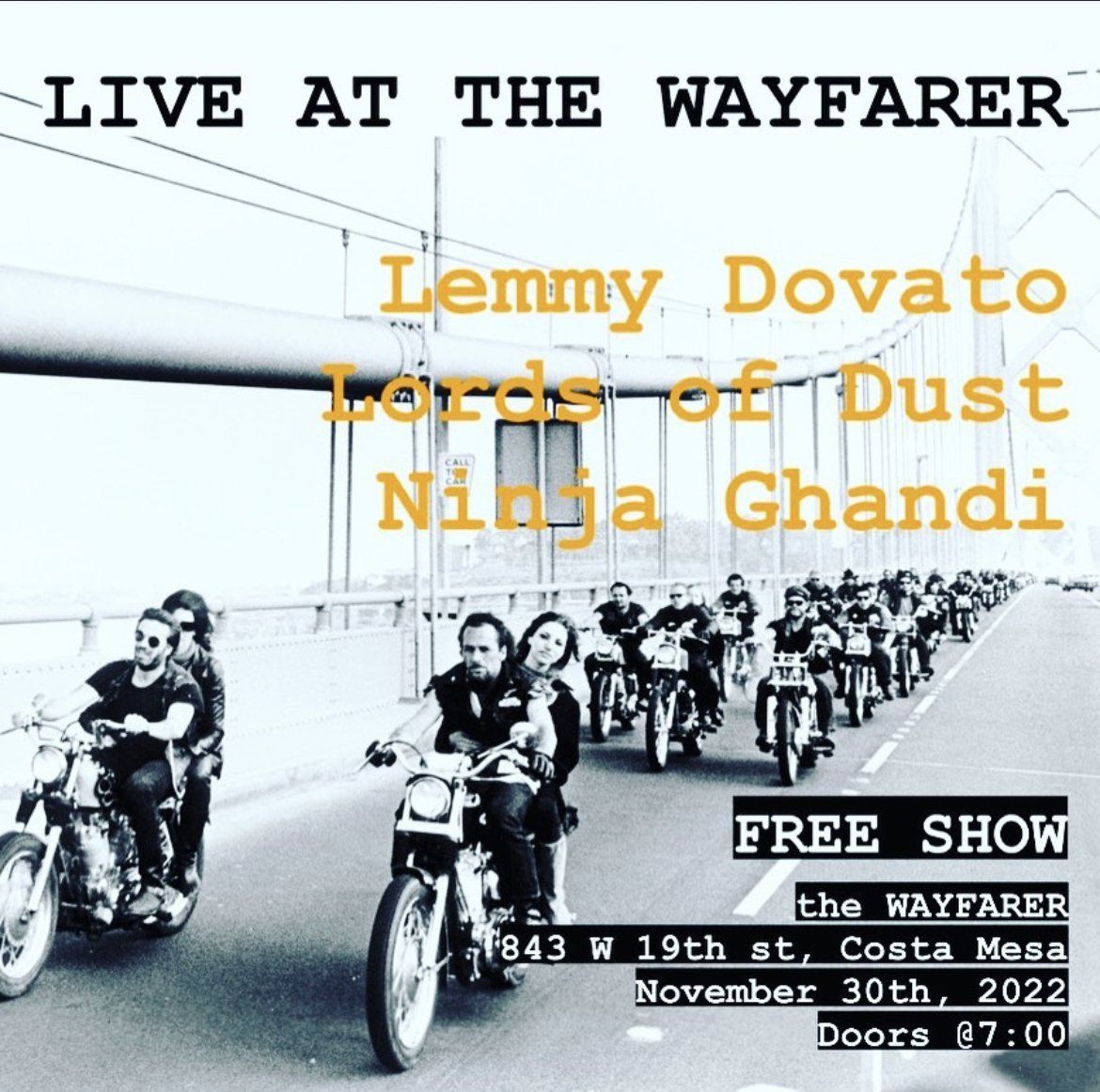 Lords of Dust Live at the Wayfarer