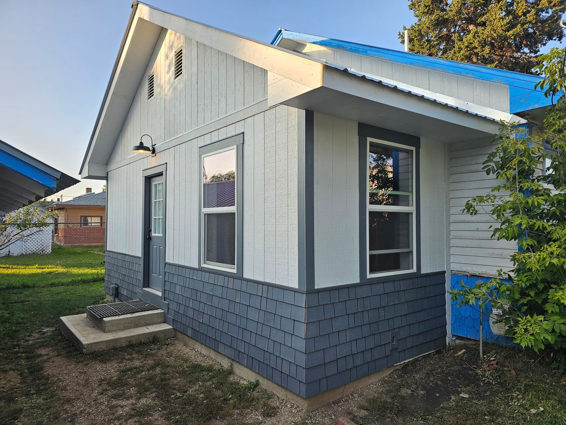 Finished siding