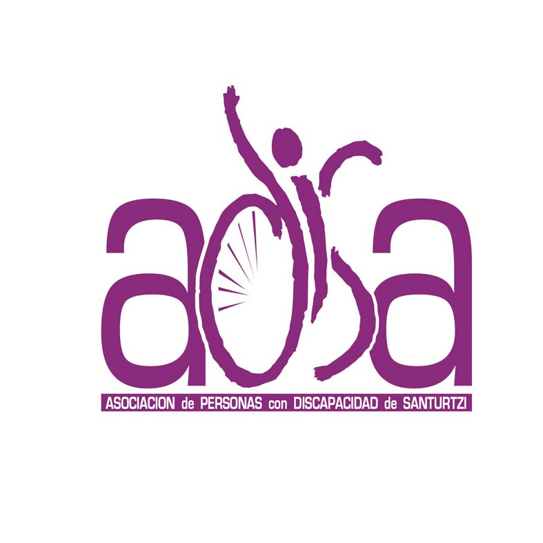 Purple ASA logo with a person in a wheelchair and text