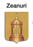Escudo de Zeanuri, España: escudo dorado con torre marrón.