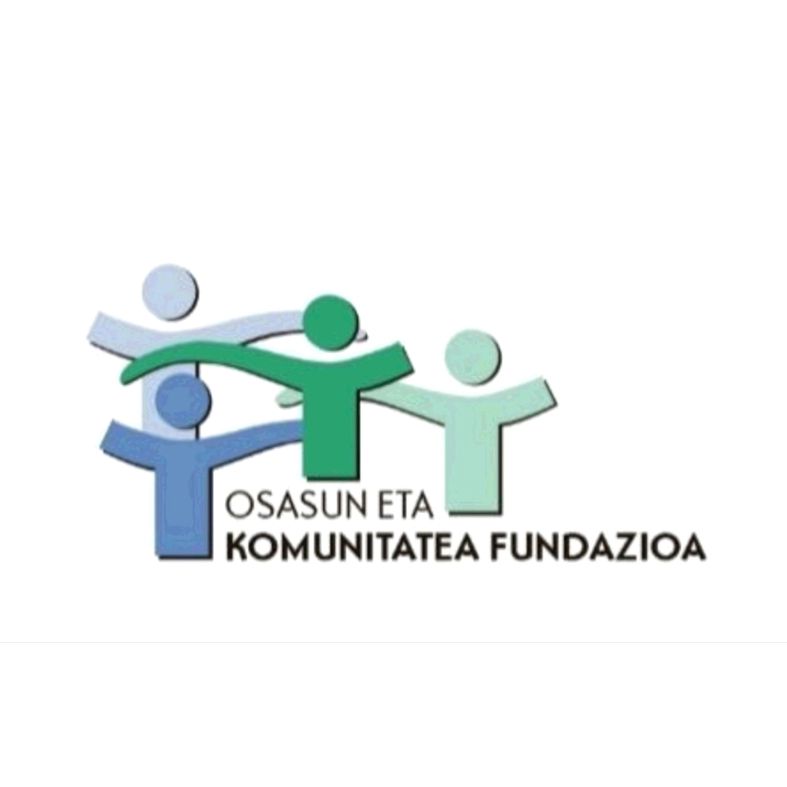 Logotipo de Fundación Salud y Comunidad: figuras estilizadas en azul, verde y turquesa, con el texto “FUNDACIÓN SALUD Y COMUNIDAD”.