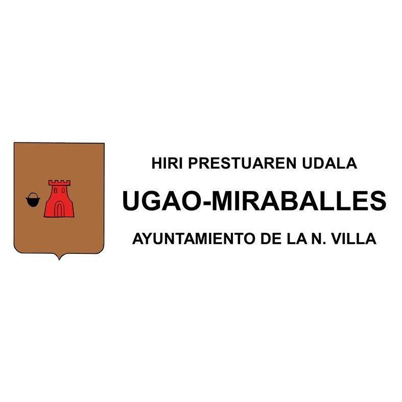 Escudo de Ugao-Miraballes con texto