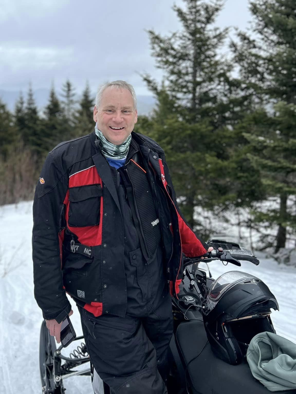 Jeff Russell Snowmobiling in Maine