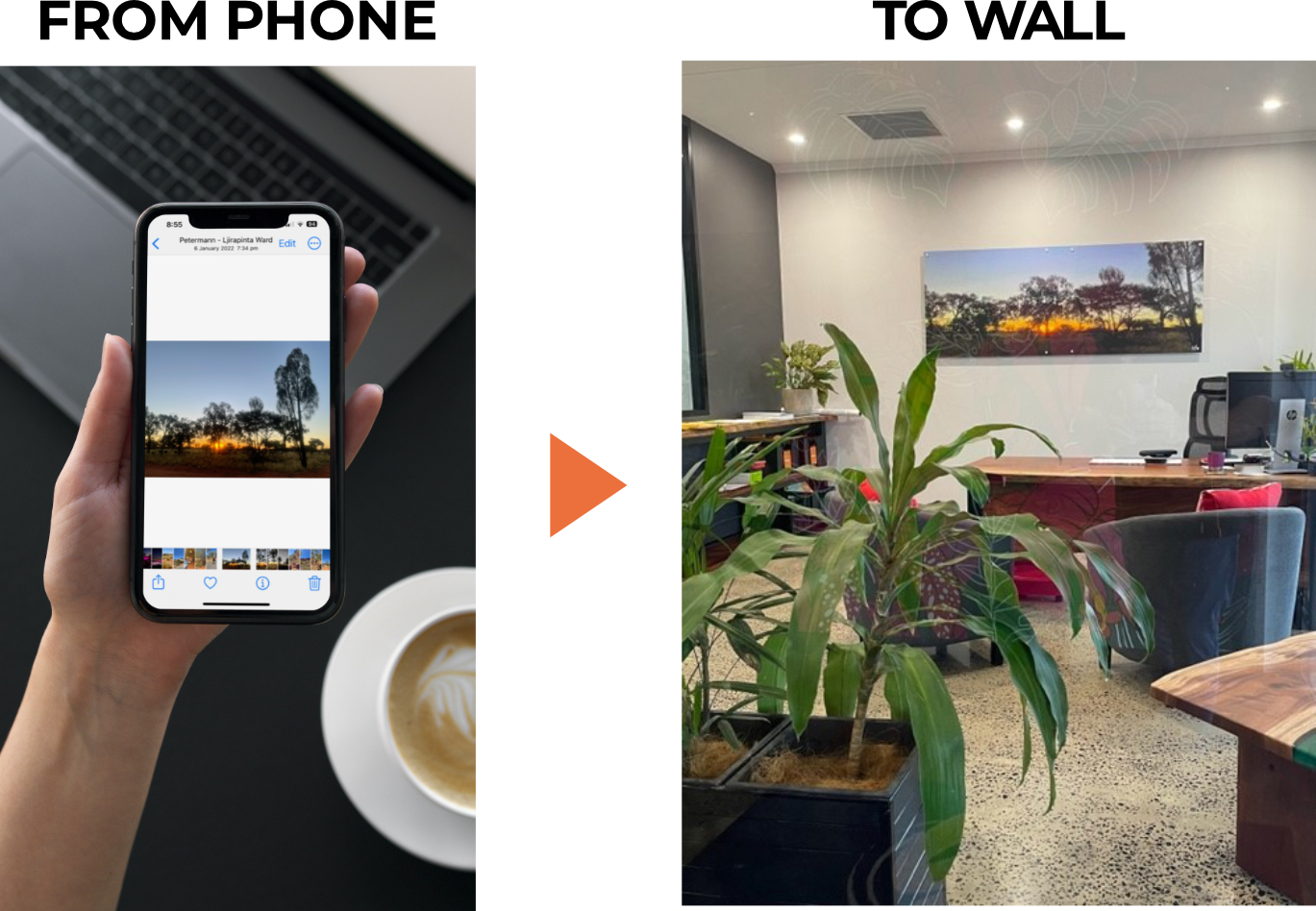 From Phone to Wall