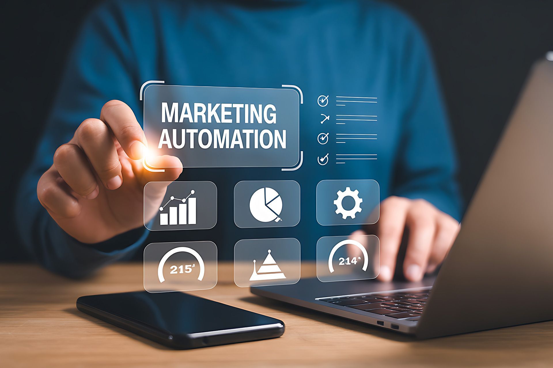 Marketing automation dashboard