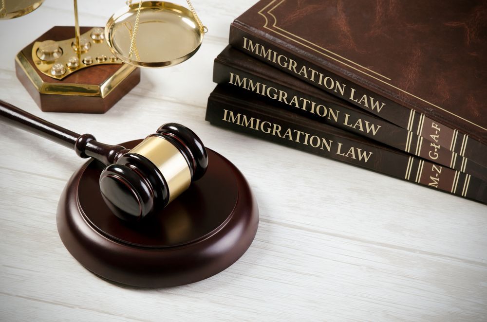 Gavel, Scales of Justice, and Immigration Law Books — Immigration Agents in Cairns North, QLD