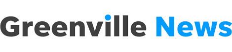 Greenville News logo in black and blue text