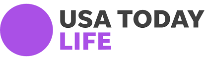 USA TODAY LIFE logo with a purple circle icon and black and purple text on white background