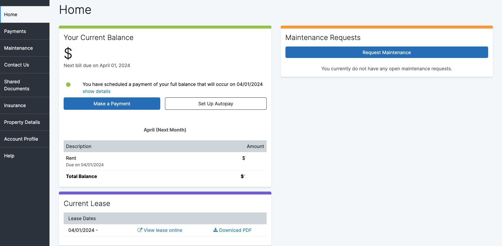 tenant portal, property manager portal, appfolio tenant portal