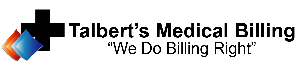 The logo for talbert 's medical billing says we do billing right