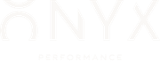 A white logo for onyx on a white background.