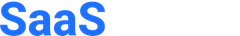 A blue saas logo on a white background