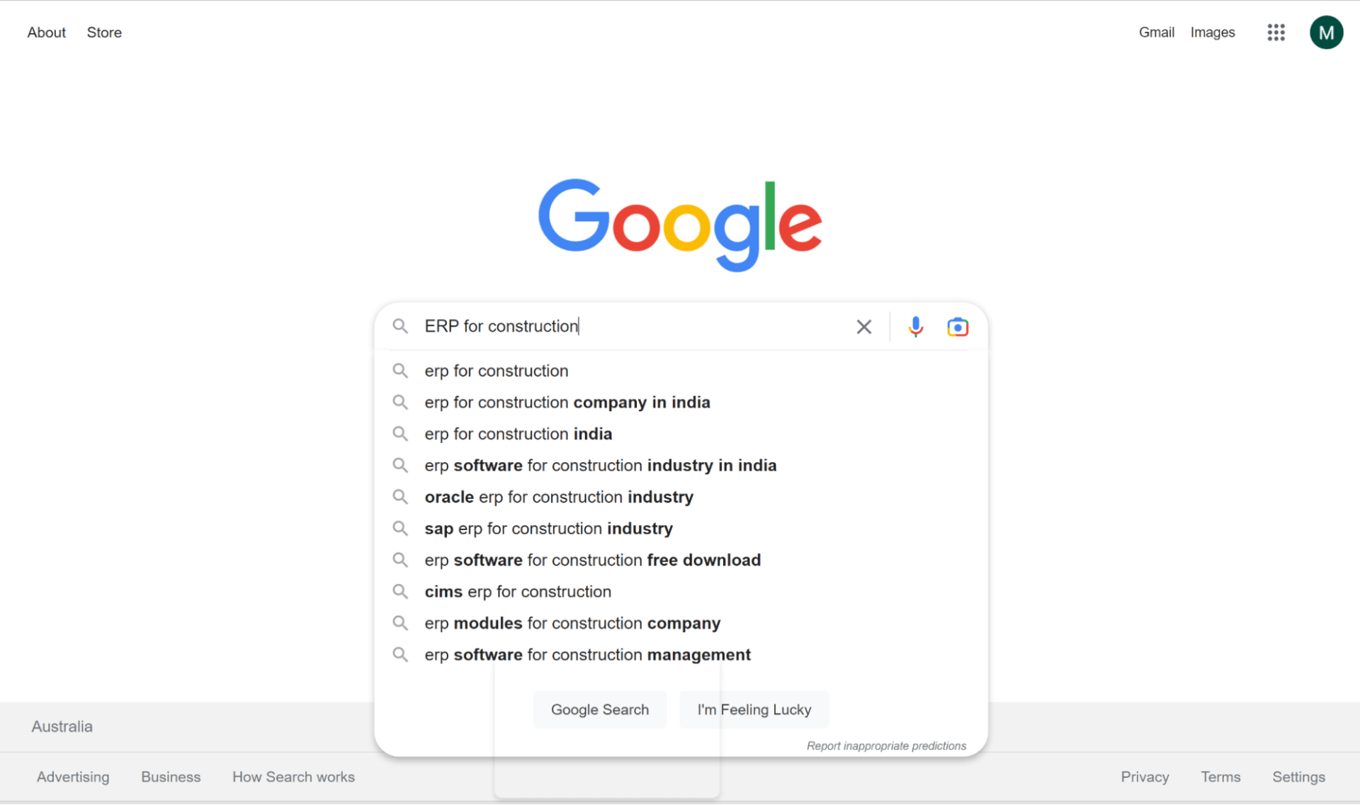 A screenshot of a google search on a computer screen.