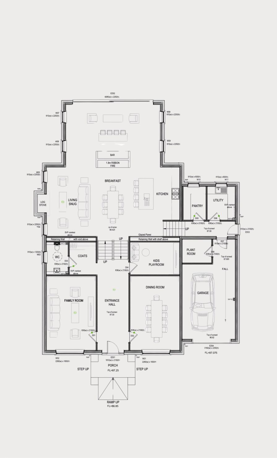 Curley Hill luxury home floor plan by Rivium