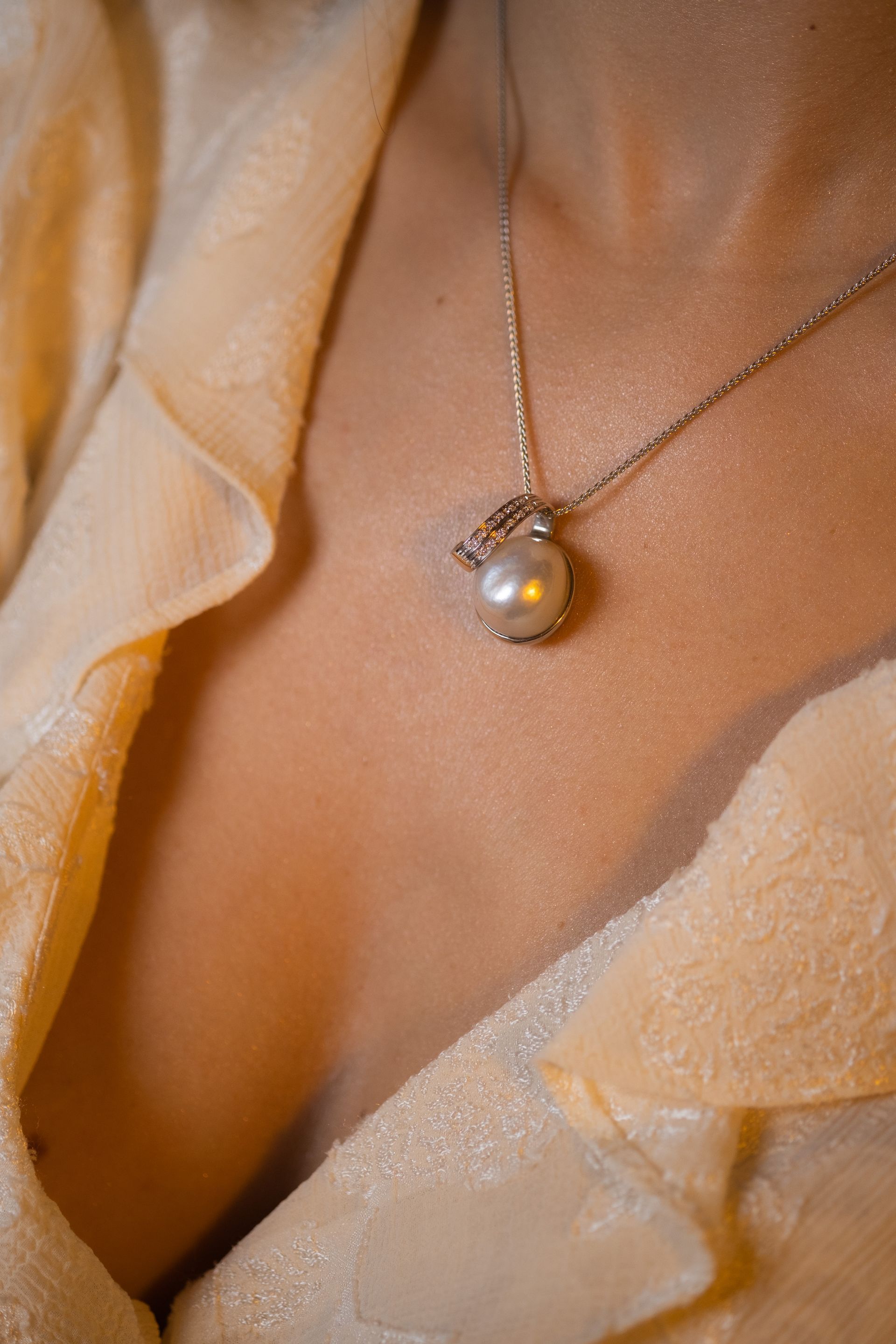 collana con perla