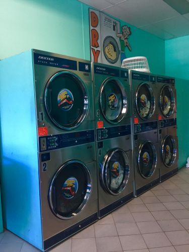 A laundromat with a sign that says dry on it — Tuncurry Washerteria In Forster, NSW