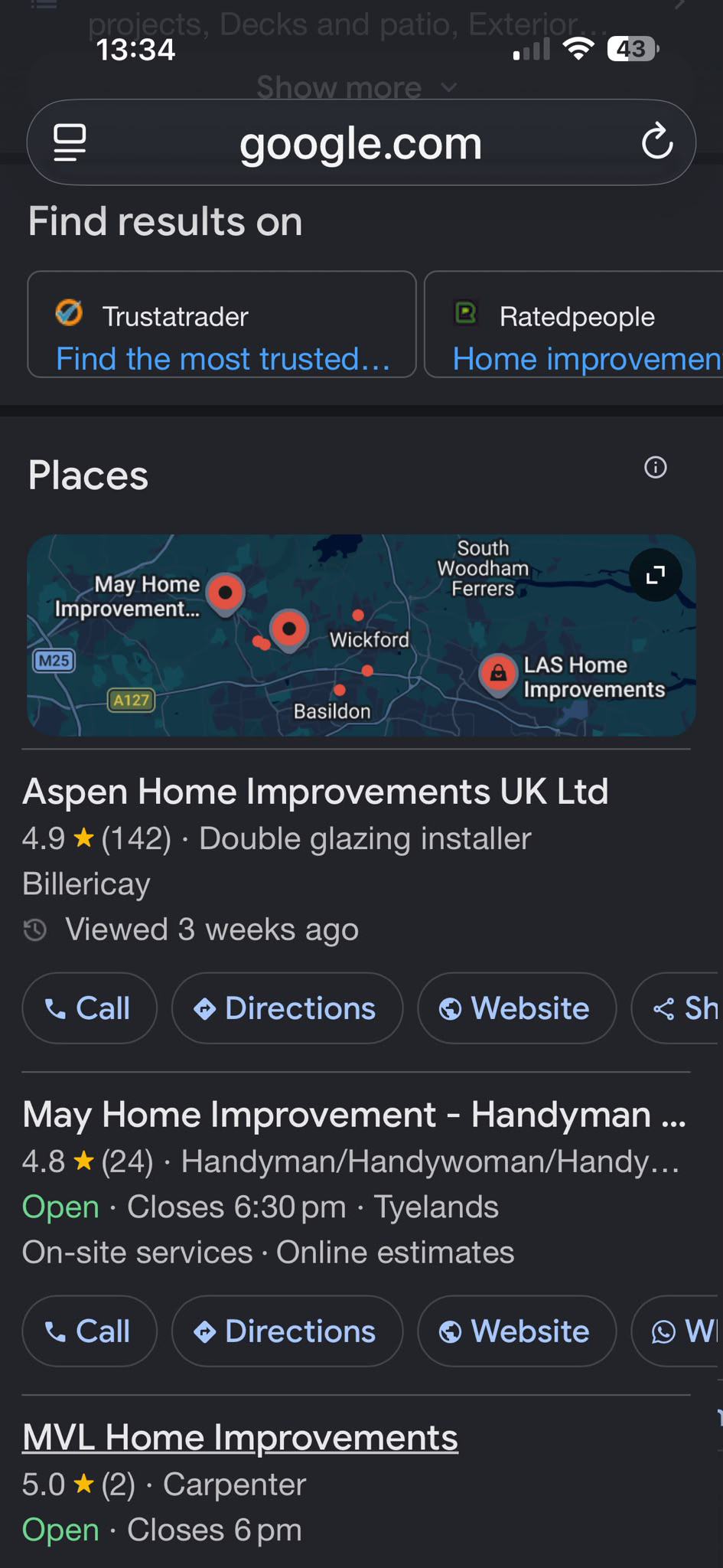 google map pack Aspen Home Improvements