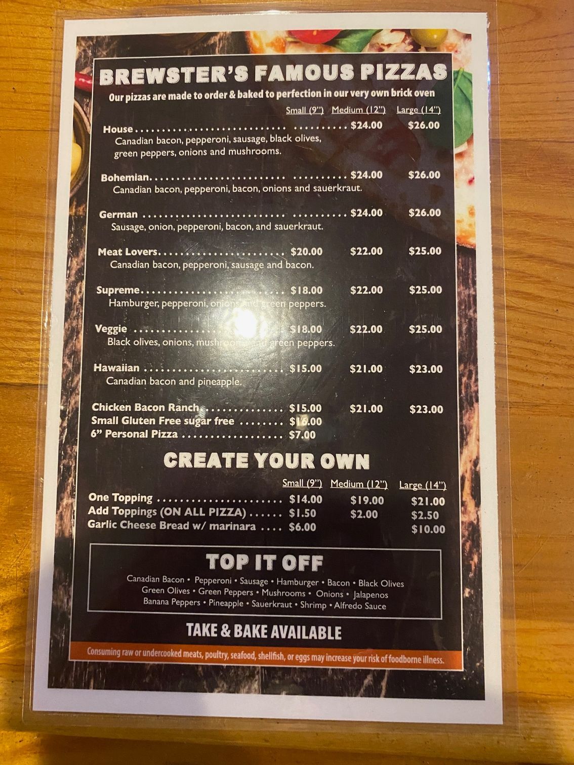 A menu titled A menu titled