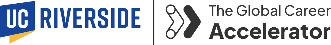 UC Riverside and The Global Career Accelerator logos