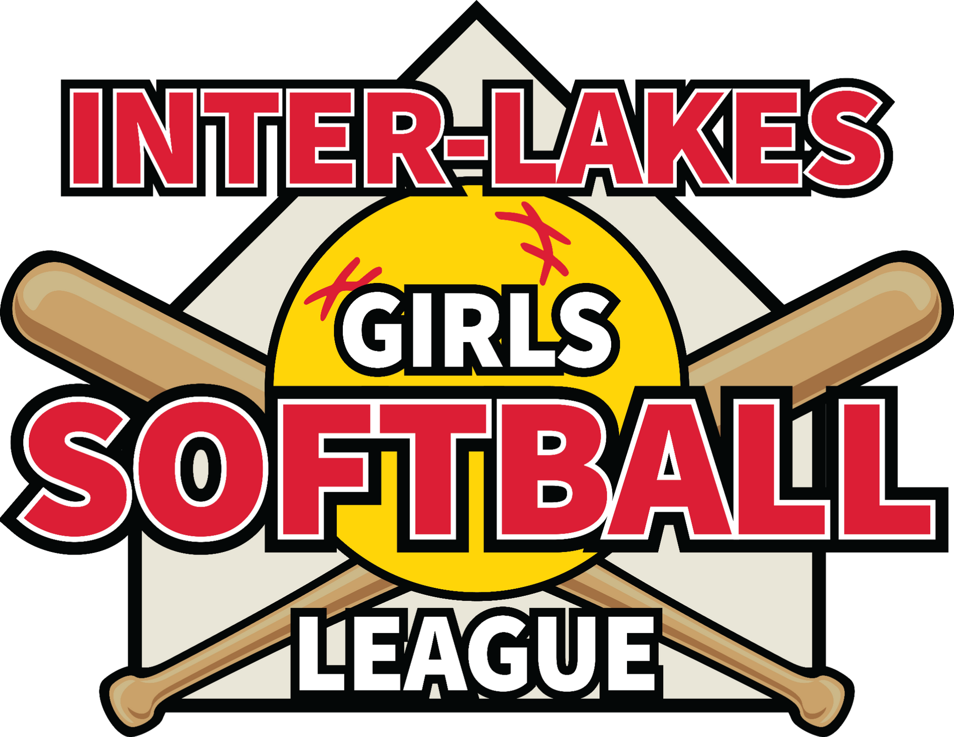 Inter-Lakes Girls Softball League Logo