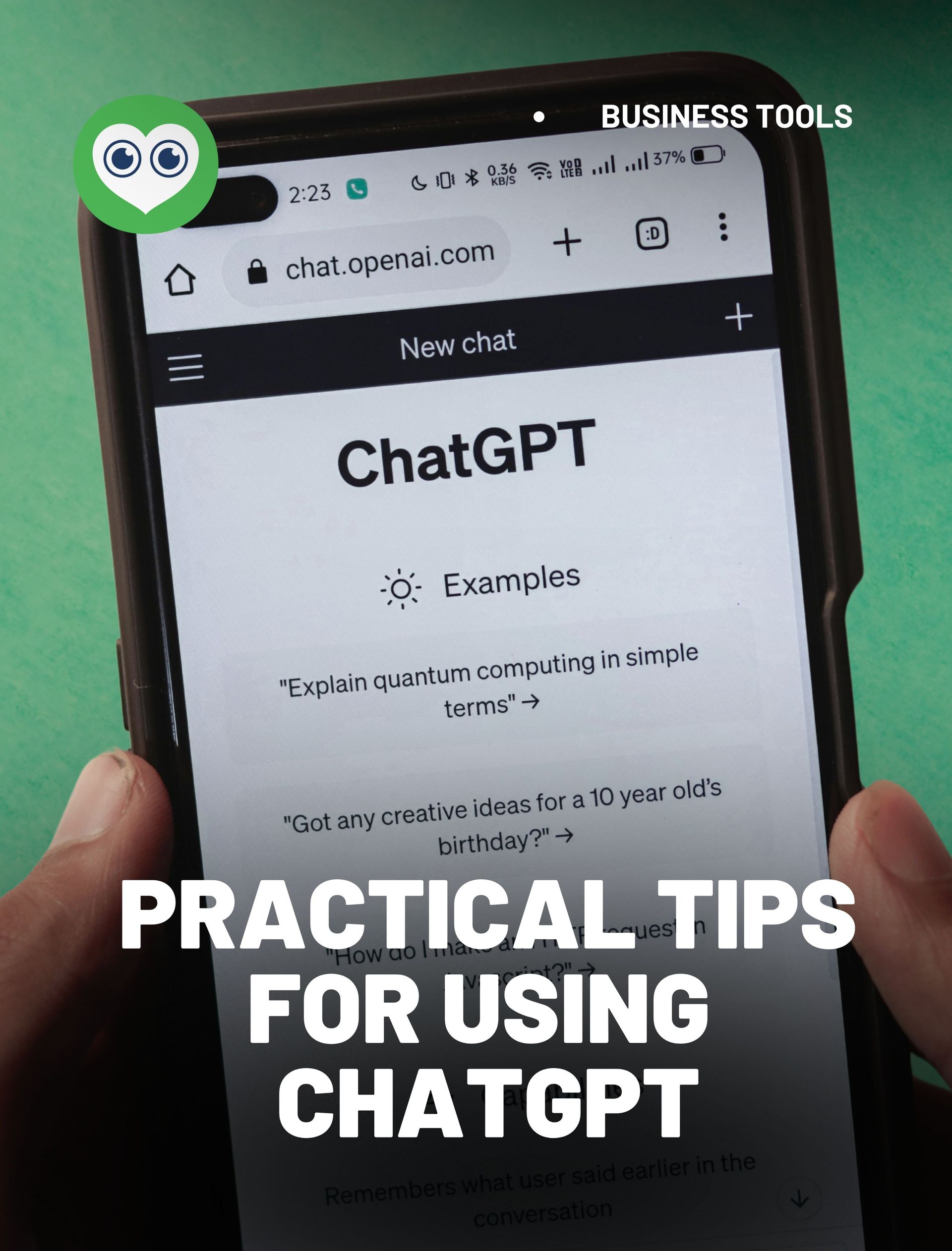 A person is holding a cell phone that says chatgpt on the screen