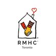 A logo for rmhc toronto with a house and two hands holding hands.