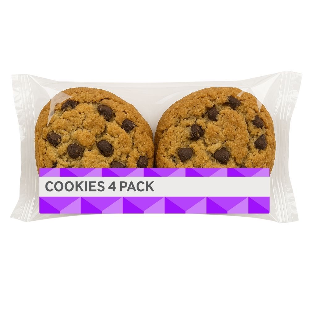 CHOCOLATE CHIP COOKIES 4 PACK - 76G