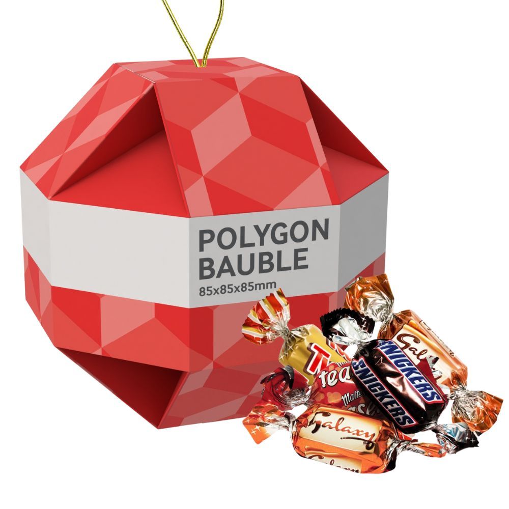 LARGE CHRISTMAS SWEETS BAUBLE - CELEBRATIONS - 5 CHOCOLATES
