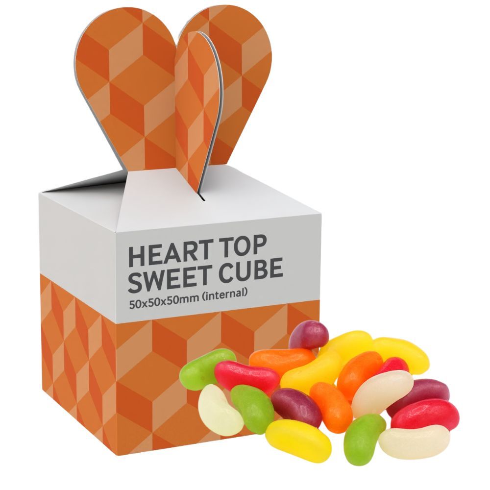 HEART TOP SWEETS CUBE - JELLY BEANS- 40G