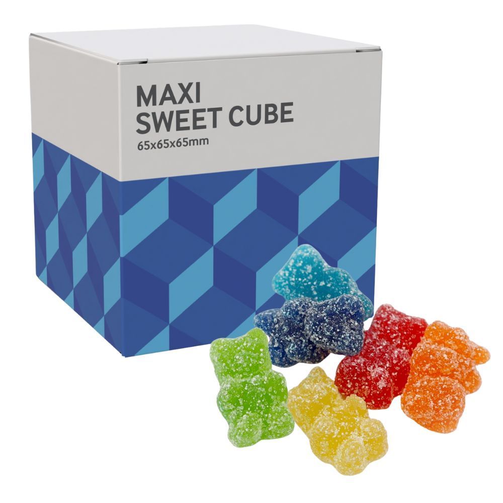 MAXI SWEETS CUBE - FIZZY VEGAN BEARS - 60G