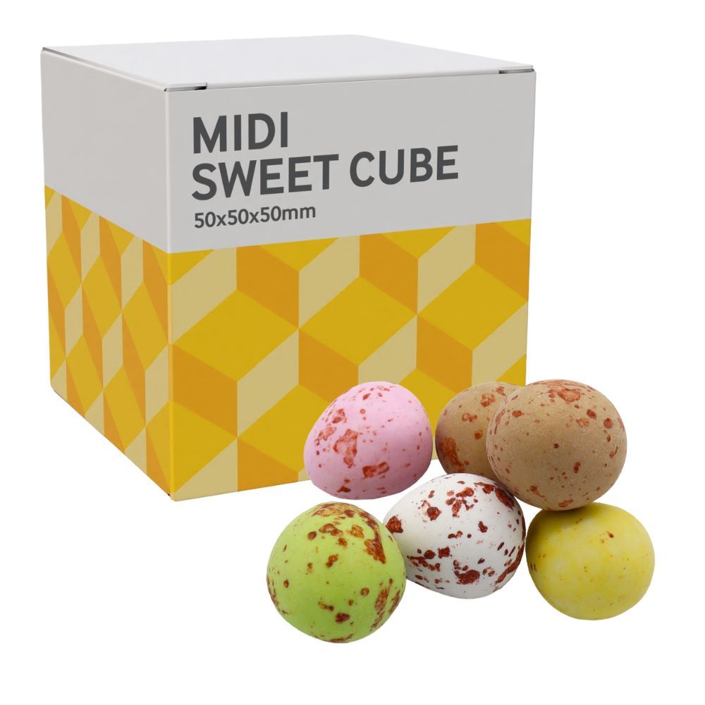 MIDI SWEETS CUBE - CHOCOLATE MINI EGGS - 40G
