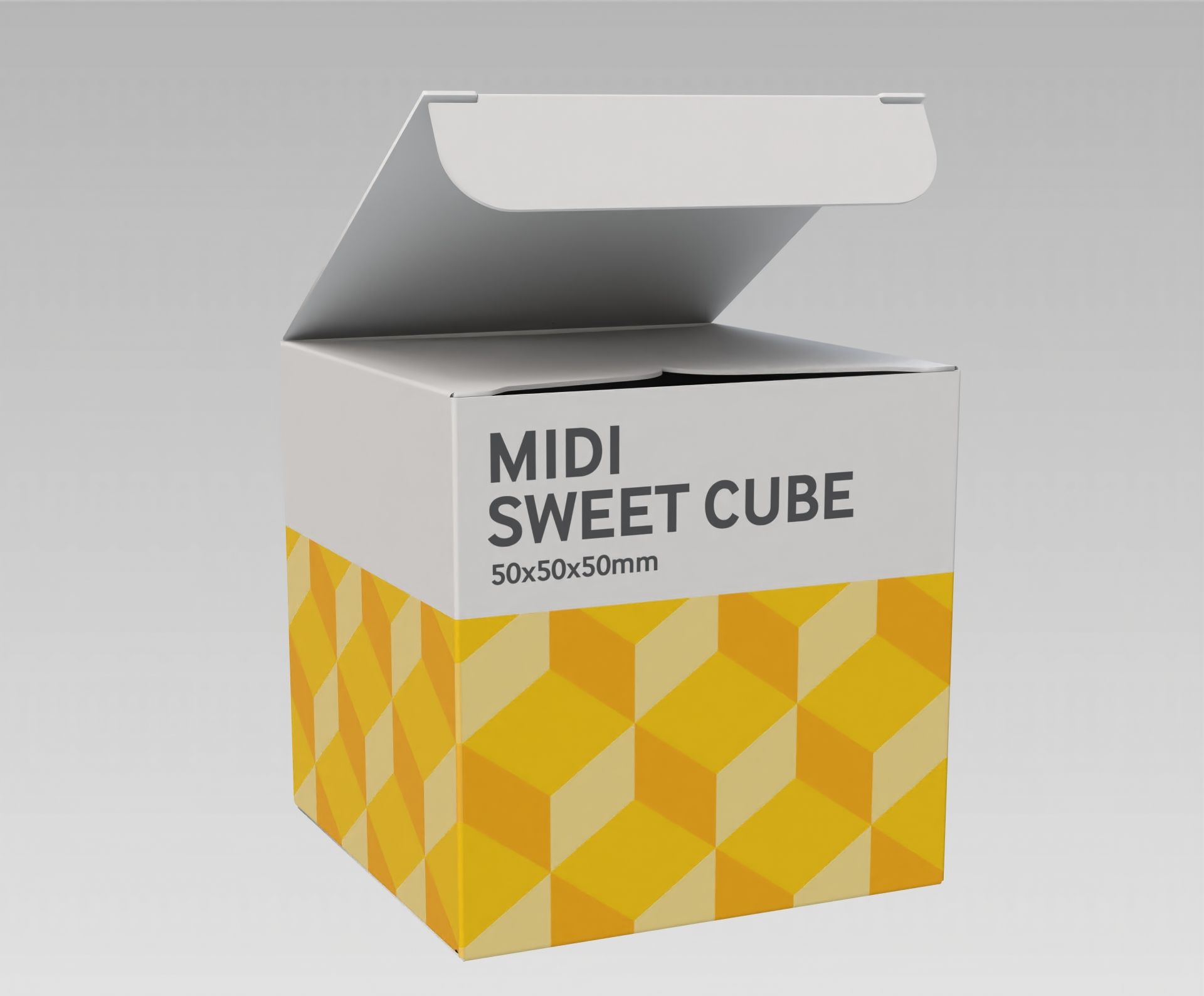 MIDI SWEETS CUBE - FOILED CHOCOLATE HEARTS - 50G