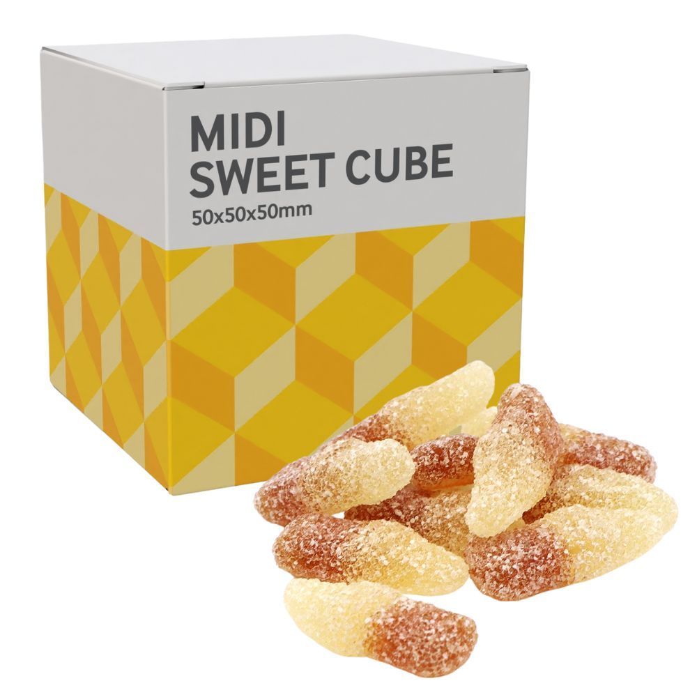 MIDI SWEETS CUBE - FIZZY COLA BOTTLES - 40G