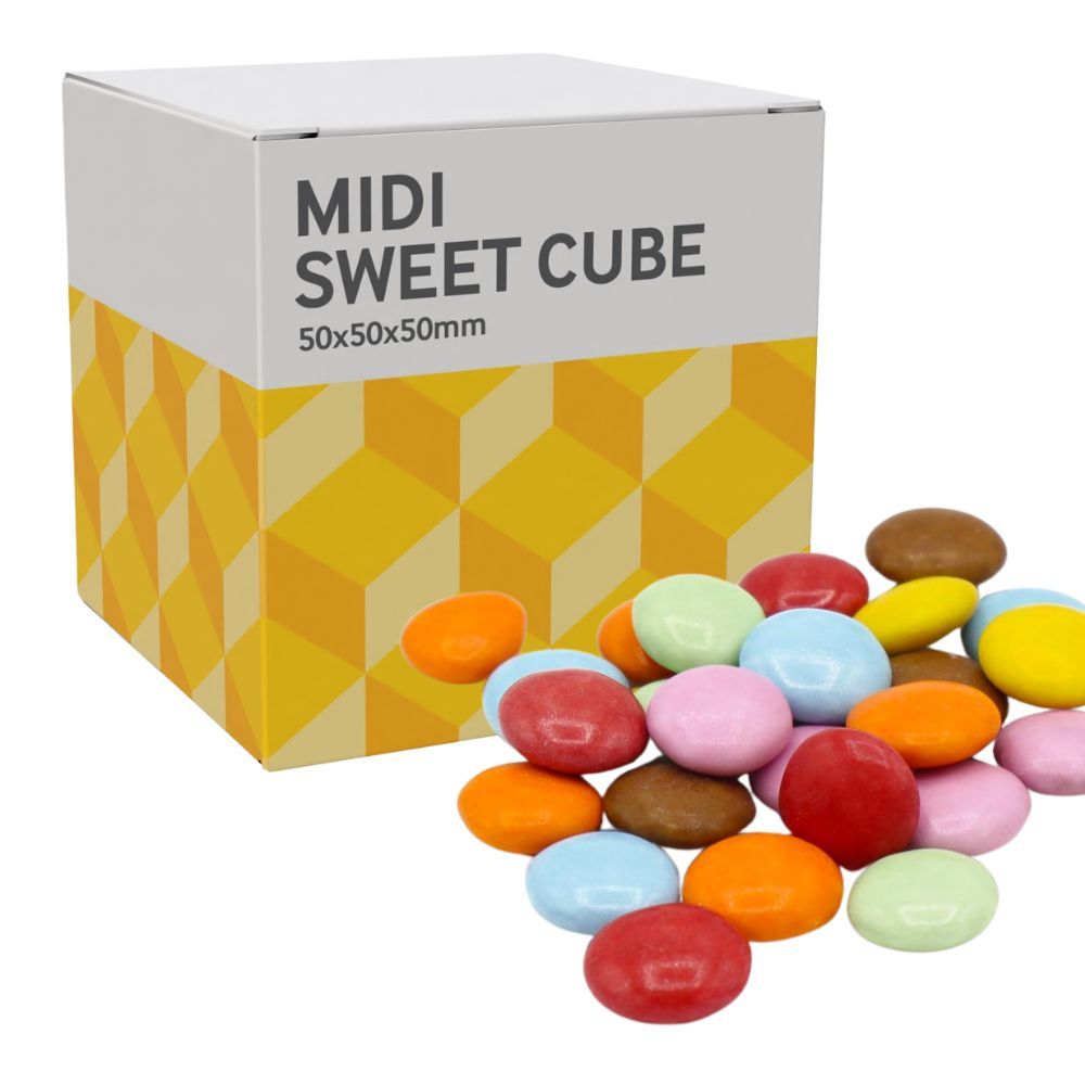 MIDI SWEETS CUBE - CHOCOLATE BEANS - 40G
