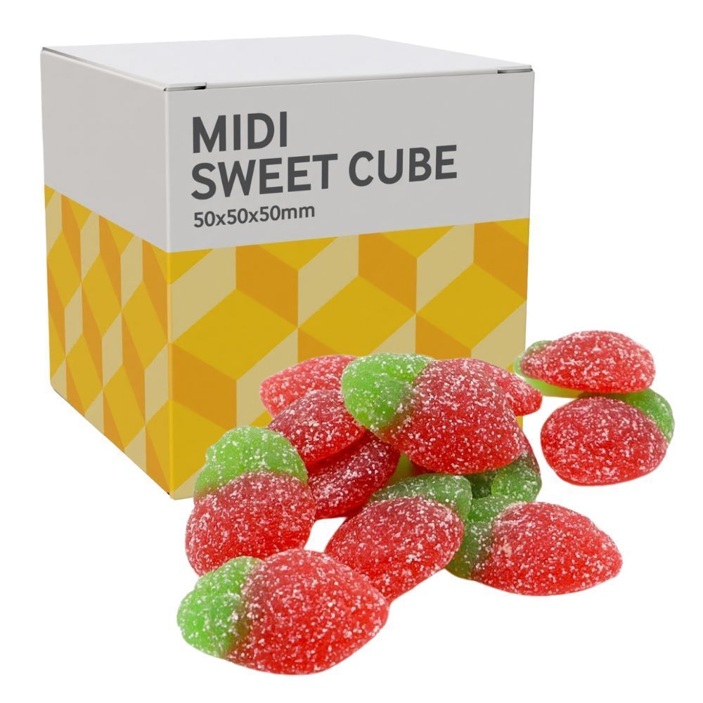 MIDI SWEETS CUBE - FIZZY STRAWBERRIES- 40G