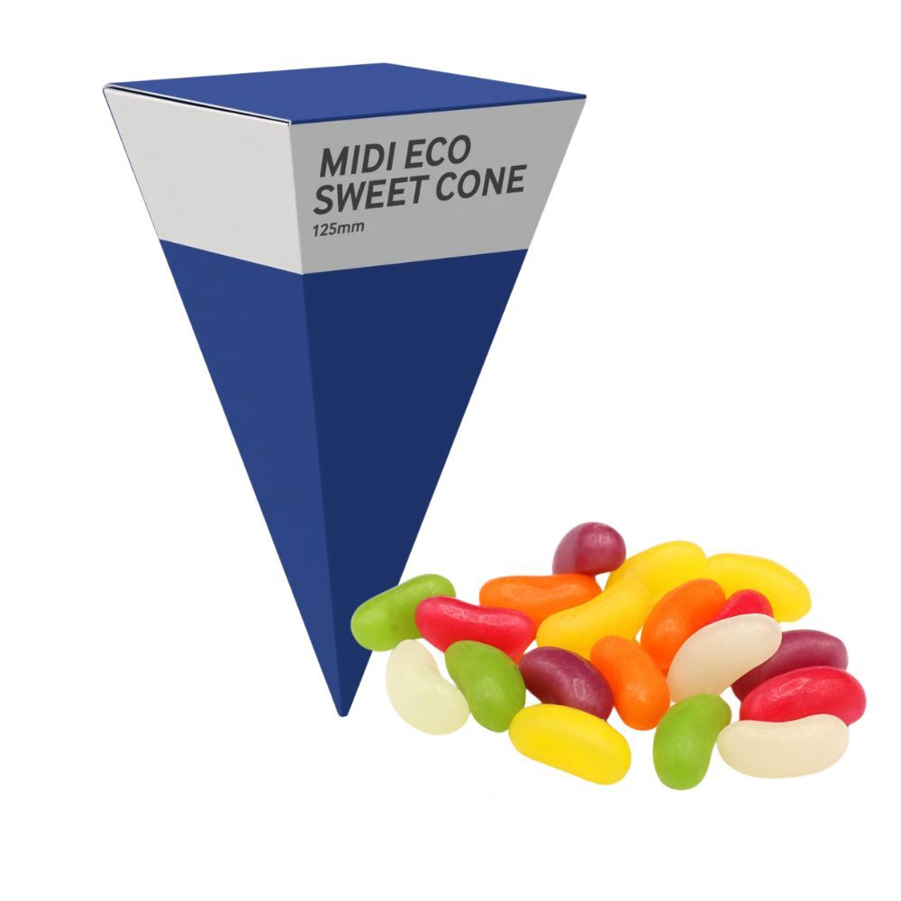 MIDI ECO SWEETS CONE PYRAMID - JELLY BEANS - 40G