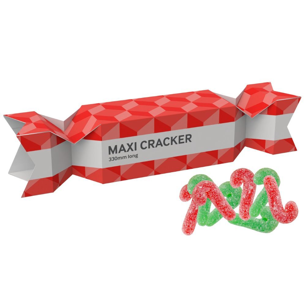 MAXI CHRISTMAS SWEETS CRACKER - VEGAN CANDY CANES - 60G