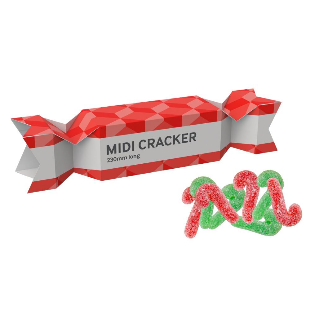 MIDI CHRISTMAS SWEETS CRACKER - VEGAN CANDY CANES - 40G