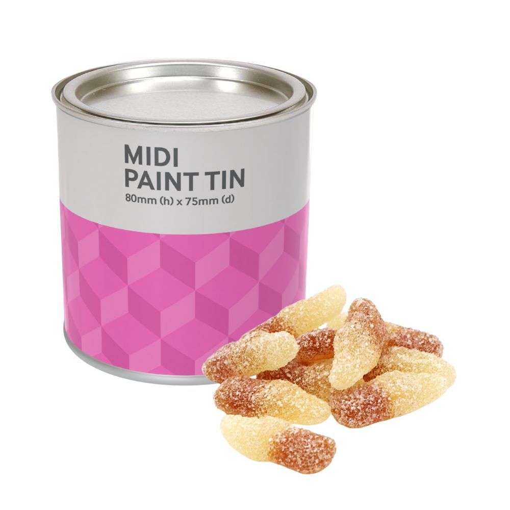 SWEETS PAINT TIN - FIZZY COLA BOTTLES - 60G