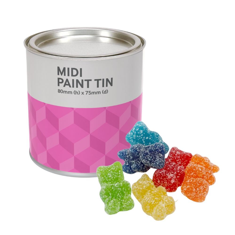 SWEETS PAINT TIN - FIZZY VEGAN BEARS - 60G