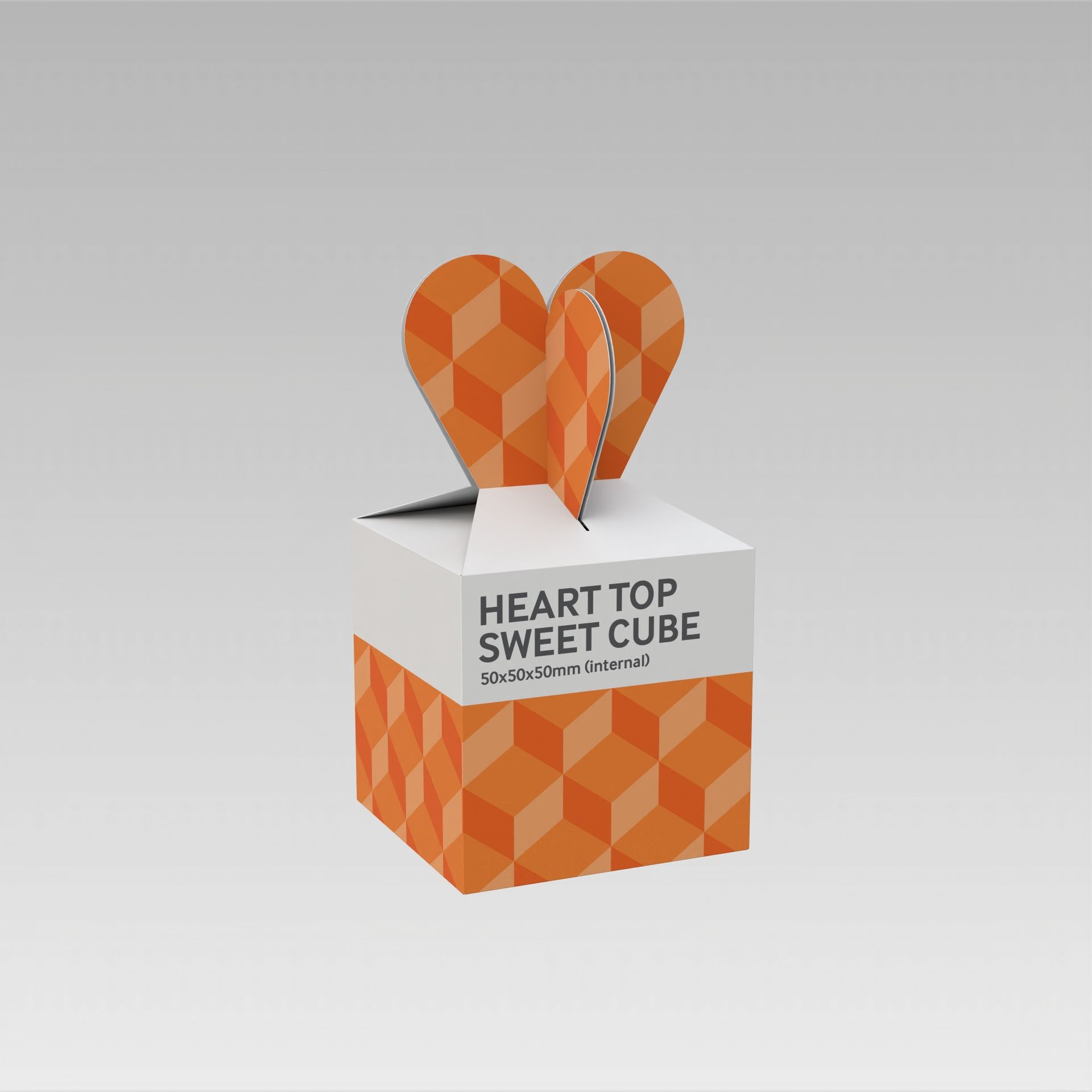 HEART TOP SWEETS CUBE - VEGAN FIZZY BEARS - 50G
