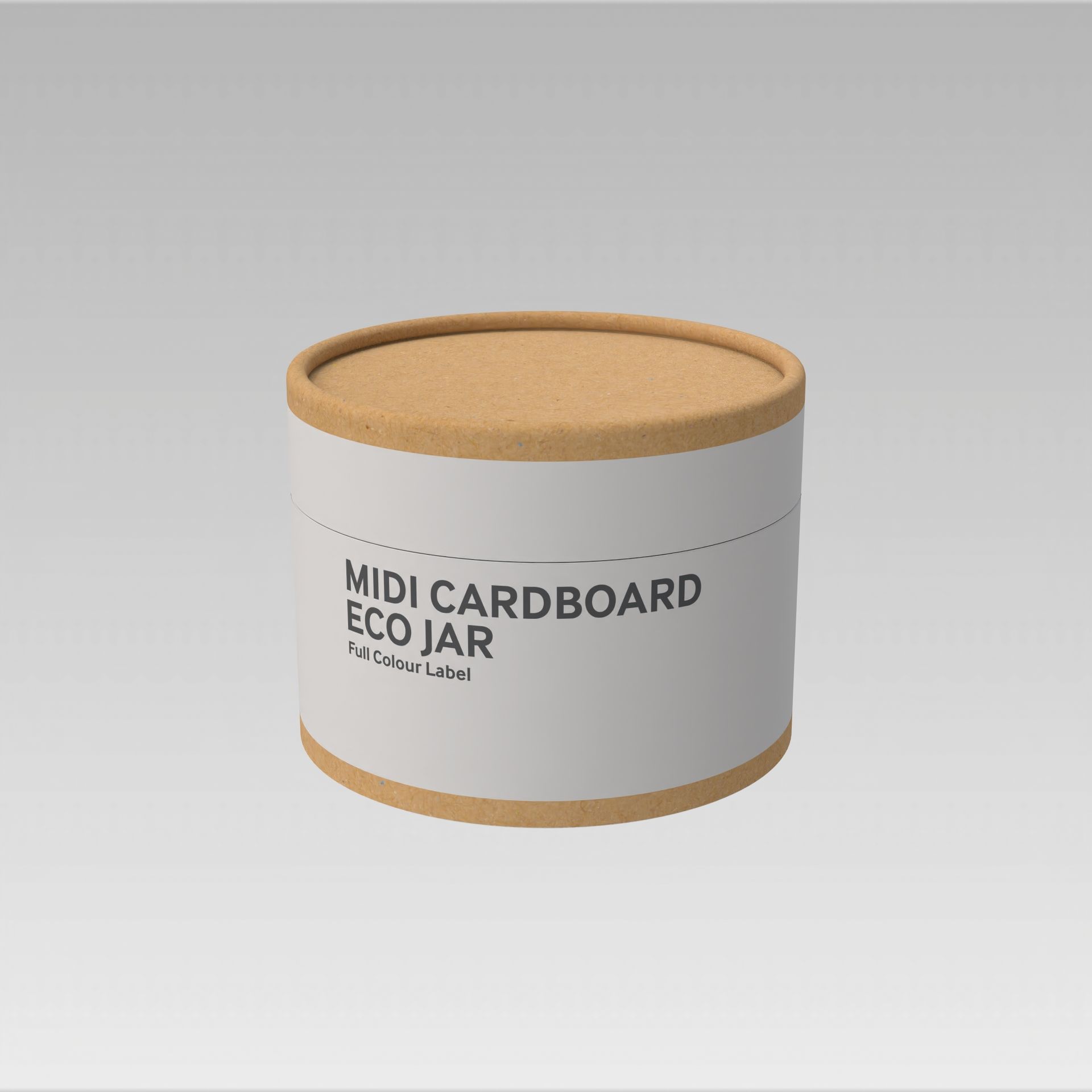 MIDI ECO SWEETS JAR - CARDBOARD TUBE - FIZZY VEGAN BEARS - 40G