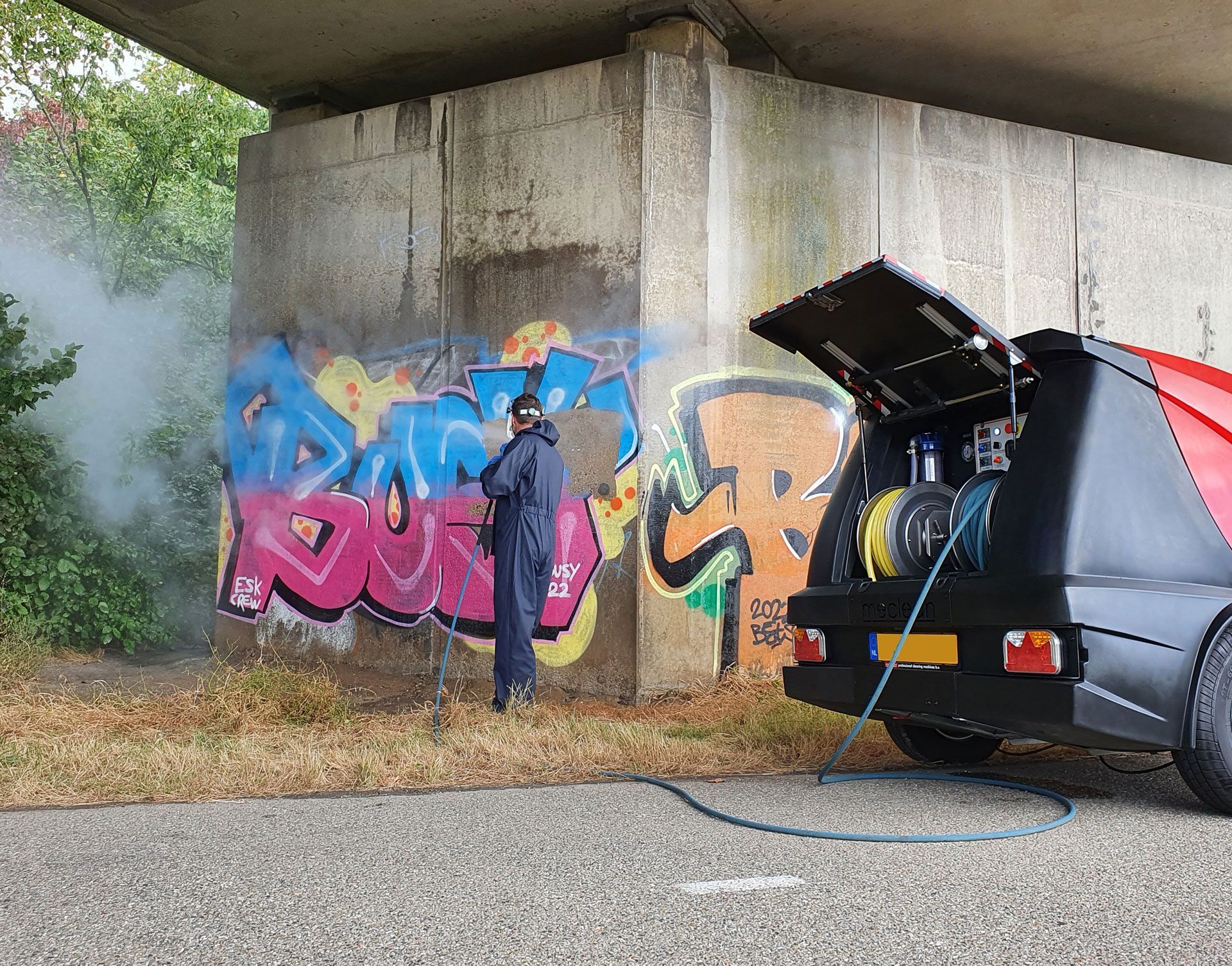 Vecon Hydro Hogedruktrailer huren Zeeland, Zeeuws-Vlaanderen