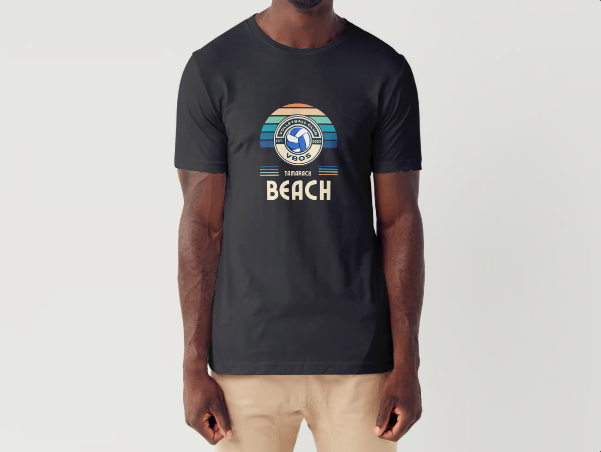 Serve Up Style with our Black Volleyball Tee