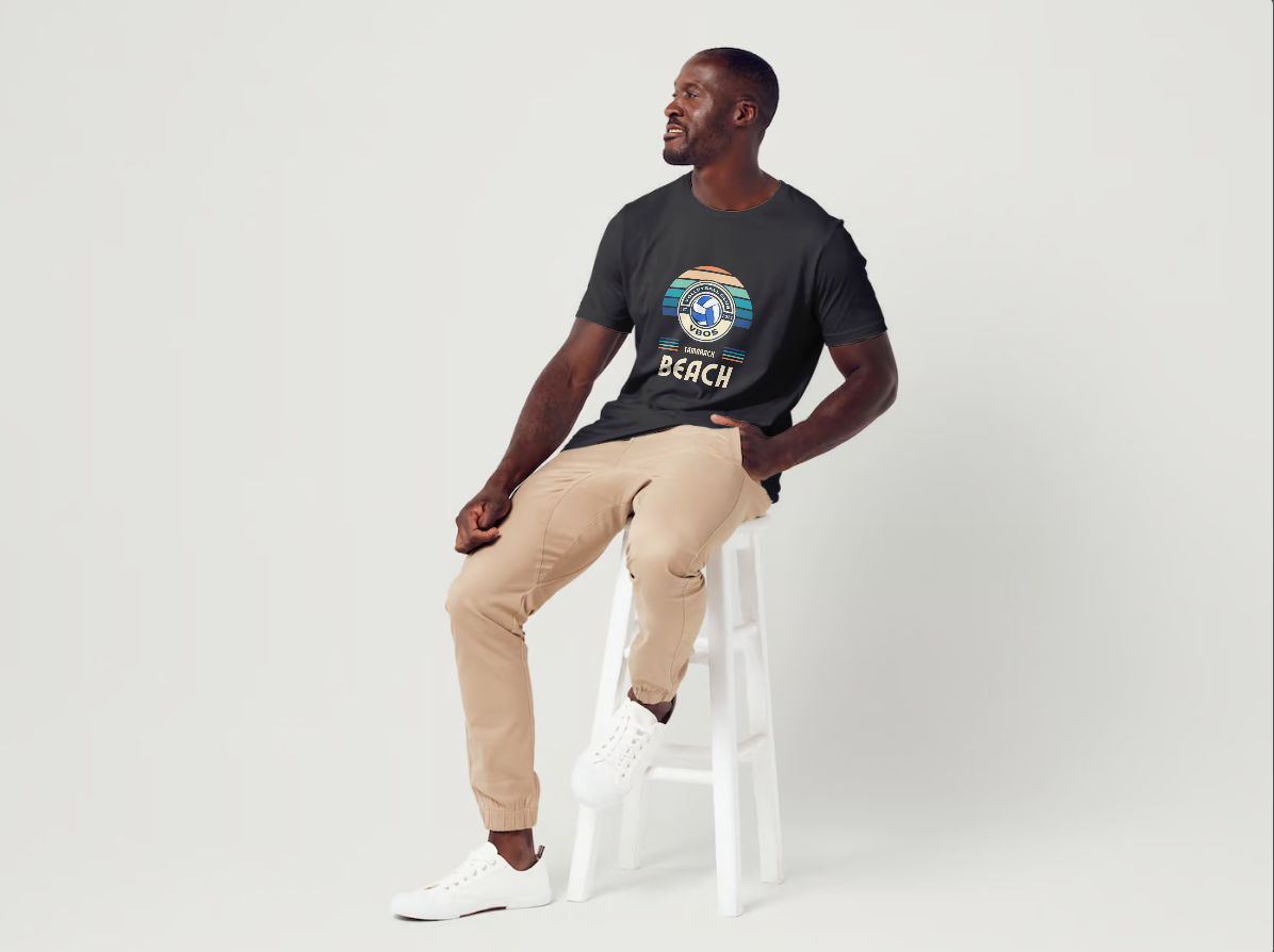 Serve Up Style with our Black Volleyball Tee
