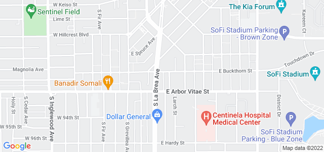 Map of business location